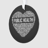 公衆衛生ハートギフト医療従事者Epidemi オーナメント (正面)