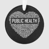 公衆衛生ハートギフト医療従事者Epidemi オーナメント (正面)