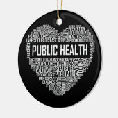 公衆衛生ハートギフト医療従事者Epidemi セラミックオーナメント (左)