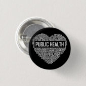 公衆衛生ハートギフト医療従事者Epidemi 缶バッジ (正面&裏面)