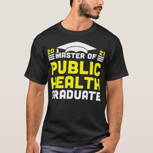 公衆衛生学修士院大学2021年学位コール Tシャツ (正面)
