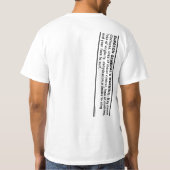 公衆衛生局長官の警告# 4 Tシャツ (裏面)