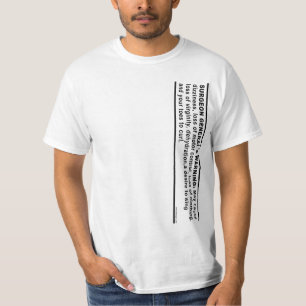 公衆衛生局長官の警告# 4 Tシャツ