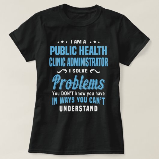 公衆衛生所長 Tシャツ (デザイン正面)