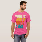 公衆衛生救医療従事者のナース Tシャツ (正面フル)