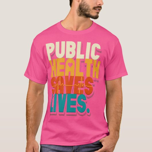 公衆衛生救医療従事者のナース Tシャツ (正面)