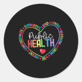 公衆衛生用語ヘルスケア労働者の疫学 ラウンドシール (正面)