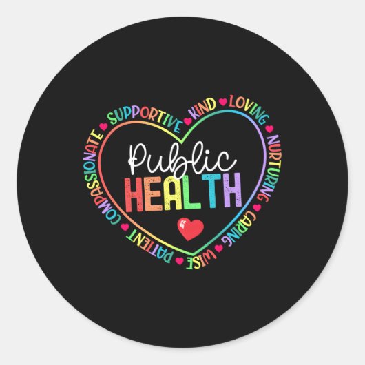 公衆衛生用語ヘルスケア労働者の疫学 ラウンドシール (正面)