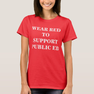 公衆EDのための赤 Tシャツ