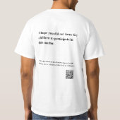 公表できる Tシャツ (裏面)