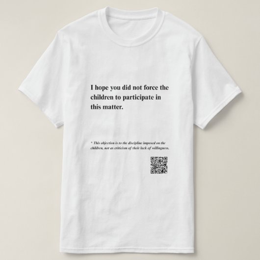 公表できる Tシャツ (デザイン正面)