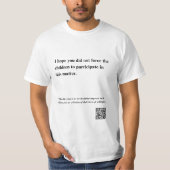 公表できる Tシャツ (正面)