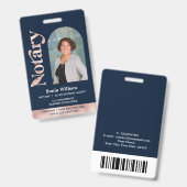 公証エレガント公債署名業者 バッジ (表裏)