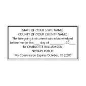 公証モダンの承認 セルフインキングスタンプ (デザイン)