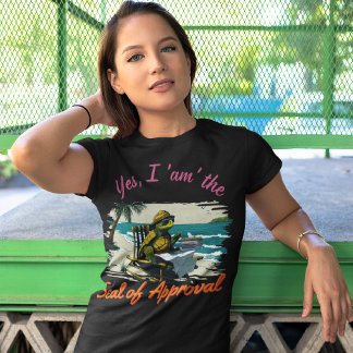 公証人おもしろい |オフィス – 承認のシール Tシャツ