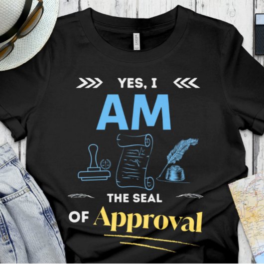 公証人おもしろい |オフィス – 承認のシール Tシャツ