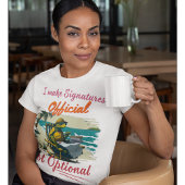 公証人おもしろい |オフィス – 署名を公式にする Tシャツ