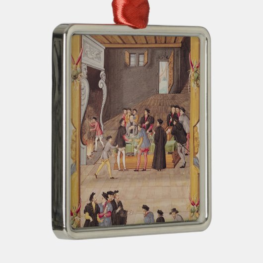 公証人および王秘書の メタルオーナメント (右)