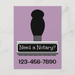 公証人が必要？ゴム印 ポストカード