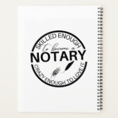 公証人になるほど熟練している プランナー手帳 (裏面)