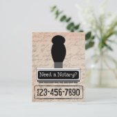 公証人に電話番号のラバースタンプが必要 ポストカード (スタンド正面)