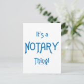 公証人のもの ポストカード (スタンド正面)