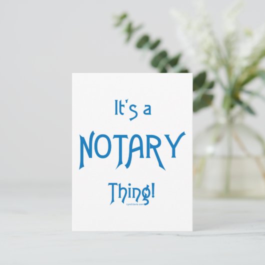 公証人のもの ポストカード (スタンド正面)