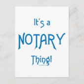 公証人のもの ポストカード (正面)