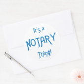 公証人のもの ラウンドシール (封筒)