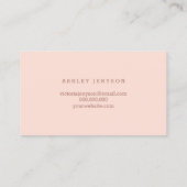 公証人のエレガントなばら色の金ゴールドのタイポグラフィの赤面の大理石 名刺 (裏面)