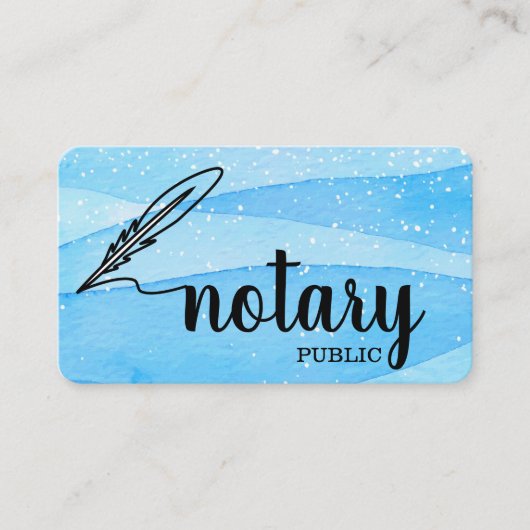 公証人のエレガントスクリプト 名刺 (正面)