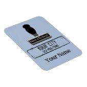 公証人のゴム印の名前のカスタマイズ電話が必要である マグネット (右側)