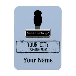 公証人のゴム印の名前のカスタマイズ電話が必要である マグネット