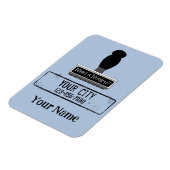 公証人のゴム印の名前のカスタマイズ電話が必要である マグネット (左側)