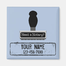 公証人のゴム印の名前のカスタマイズ電話が必要である マグネット