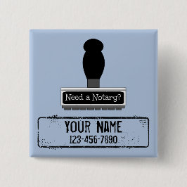 公証人のゴム印の名前のカスタマイズ電話が必要である 缶バッジ