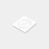 公証人のスタンプの平野のミニマリスト ポストイット (アングル)