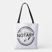 公証人のトートバッグになるのに十分な熟練した トートバッグ (裏面)