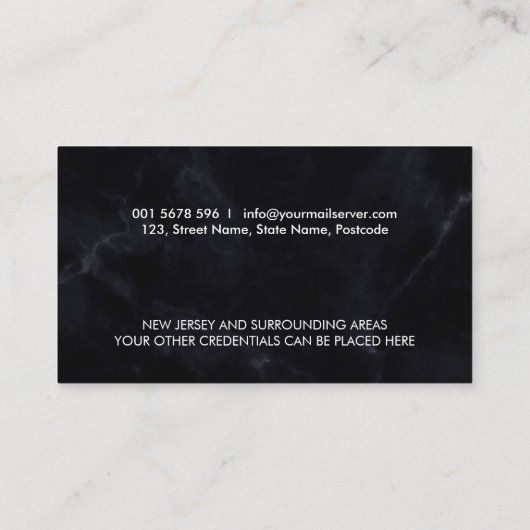 公証人のペンとインク 名刺 (裏面)