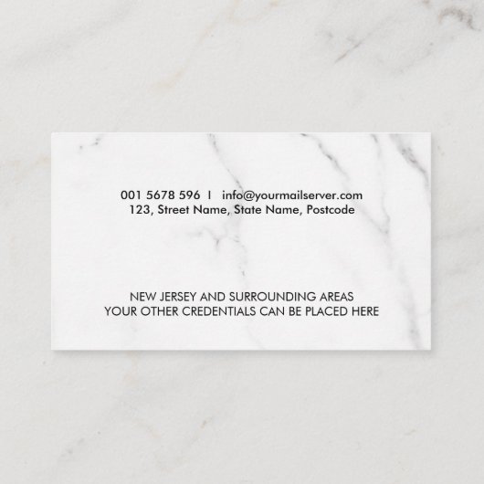 公証人のペンとインク 名刺 (裏面)