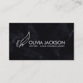 公証人のペンとインク 名刺 (正面)