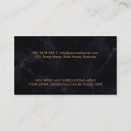 公証人のペンとインク 名刺 (裏面)