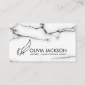 公証人のペンとインク 名刺 (正面)