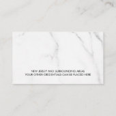 公証人のペンのインクとあなたの写真 名刺 (裏面)