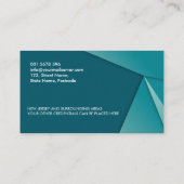 公証人のペンの幾何学的 名刺 (裏面)