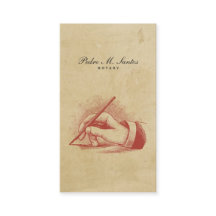 公証人のヴィンテージのペン手のシンプルのカッコいいのプロフェッショナル