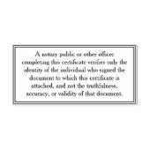 公証人の免責事項カスタム情報 セルフインキングスタンプ (デザイン)