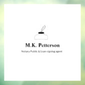 公証人の公債署名エージェント名のアドレスの追加 ウィンドウサイン (シート3)