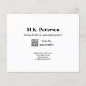 公証人の公債署名エージェント名のアドレスの追加 チラシ (裏面)