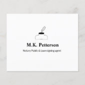 公証人の公債署名エージェント名のアドレスの追加 チラシ (正面)